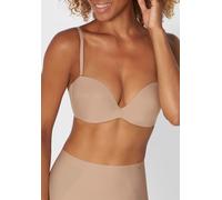 Bügel-BH TRIUMPH "Stepy Soft", Damen, Gr. 85, Cup A, beige (smooth natur), Microtouch, Obermaterial: 56% Polyamid, 21% Polyester, 12% Elasthan, 11% Baumwolle, unifarben, BHs Bügel-BH, weich gepolstert