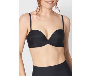 Bügel-BH TRIUMPH "Stepy Soft", Damen, Gr. 85, Cup C, schwarz, Microtouch, Obermaterial: 56% Polyamid, 21% Polyester, 12% Elasthan, 11% Baumwolle, unifarben, BHs Bügel-BH, weich gepolsterte Cups - hera