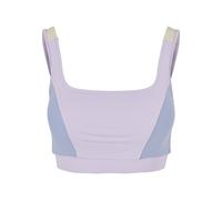 Bügel-BH URBAN CLASSICS "Urban Classics Damen Ladies Color Block Bra", Damen, Gr. M, Cup 0, lila, violablau, softseagrass, 80% Polyamid, 20% Elasthan, BHs Bügel-BH (29513453-M) lila, violablau, softse