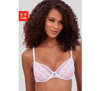 Bügel-BH VIVANCE, Damen, Gr. 90, Cup C, weiß, Spitze, Obermaterial: 85% Polyamid, 15% Elasthan, BHs Bügel-BH, aus elastischer Jacquardspitze, verführerische Dessous (64282127-90) weiß
