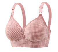 Bügel-BHS für Damen, weich, bequem, dünn, bügellos, Bralettes, hoher Halt, vollständige Abdeckung BH Teenager Mädchen Set Schwarz Damen Panty (Pink, B)