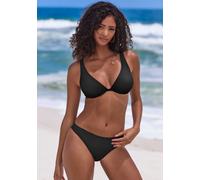 Bügel-Bikini BRUNO BANANI, Damen, Gr. 38, Cup E, schwarz, Polyamid, unifarben, Bikini-Sets Bügel-Bikini, in klassischer Schnittform (40105934-38) schwarz