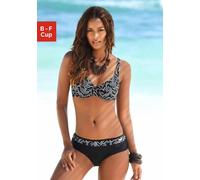 LASCANA Bügel-Bikini Damen schwarz-bedruckt Gr.36 Cup B