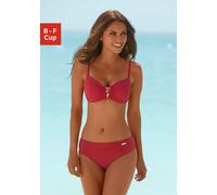 LASCANA Bügel-Bikini, mit Pailletten-Verzierung 44, Cup C rot Damen Bügel-Bikinis Bikinis Damenbademode Bikini-Sets 44, Cup C rot