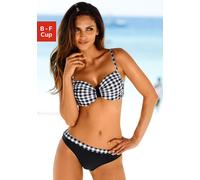LASCANA Bügel-Bikini Damen schwarz-weiß Gr.48 Cup E