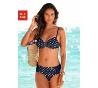 LASCANA Bügel-Bikini Damen marine-weiß Gr.48 Cup F