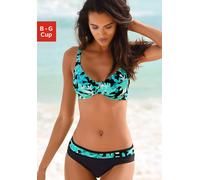 PETITE FLEUR Bügel-Bikini Damen türkis-bedruckt Gr.40 Cup E