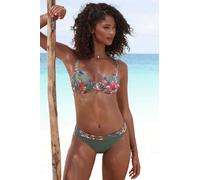LASCANA Bügel-Bikini-Top Damen oliv bedruckt Gr.42 Cup B