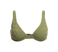 Bügel-Bikini-Top ROXY "Current Coolness", Damen, Gr. S, Cup B, grün (loden grün), Obermaterial: 91% Nylon, 9% Elasthan;, Bikini-Oberteile (90424627-S) loden grün