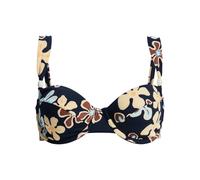 Bügel-Bikini-Top ROXY "Nostalgic Feel Underwire Dcup", Damen, Gr. XS, bunt (anthrazit nostalgic feels ful), Obermaterial: 85% Polyester, 15% Elasthan., Bikini-Oberteile (23444424-XS) anthrazit nostalg