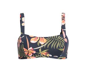 Bügel-Bikini-Top ROXY "Roxy Into The Sun", Damen, Gr. XS, Cup B, blau (mood indigo tropical depht), Obermaterial:87% Nylon, 13% Elasthan;, Bikini-Oberteile Bügel-Bikini-Top (72082855-XS)