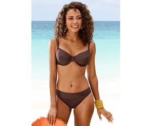 Bügel-Bikini-Top S.OLIVER "Rome", Damen, Gr. 36, Cup B, braun, Microfaser, Polyamid, unifarben, Bikini-Oberteile, in verschiedenen Unifarben (48240153-36) braun