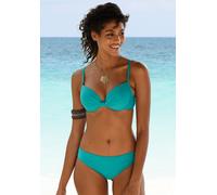 Bügel-Bikini-Top S.OLIVER "Spain" Gr. 36, Cup D, blau (türkis) Damen Bikini-Oberteile (834852-36) türkis