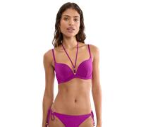 Bügel-Bikini-Top TRIUMPH "Summer Sunset WHU Sweet Heart", Damen, Gr. 38, Cup B, raspberry juice, Glitzergarne;Microfaser, Obermaterial: 70% Polyamid, 16% metallisierte Fasern, 14% Elasthan, Bikini-Obe
