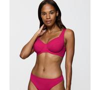 Bügel-Bikini-Top TRIUMPH "Summer Twist W 01", Damen, Gr. 40, Cup E, lila (berry), Microfaser, Obermaterial: 77% Polyamid, 23% Elasthan, Bikini-Oberteile, Minimizer - verkleinert die Brust optisch um e