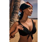 Bügel-Bikini-Top TRIUMPH "Summer Twist W", Damen, Gr. 38, Cup B, schwarz, Microfaser, Obermaterial: 77% Polyamid, 23% Elasthan, Bikini-Oberteile, Eleganz und Komfort (17671808-38) schwarz