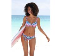 VENICE BEACH Bügel-Bikini-Top Damen blau-orange Gr.38 Cup B