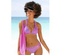 VENICE BEACH Bügel-Bikini-Top Damen violett-koralle Gr.42 Cup D
