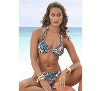 VENICE BEACH Bügel-Bikini-Top Damen türkis-bedruckt Gr.36 Cup F