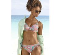 Bügel-Bikini-Top VENICE BEACH "Paislee", Damen, Gr. 42, Cup E, grün (mint, bedruckt), Recycling-Polyamid, Paisleymuster, bedruckt, Bikini-Oberteile, bedruckt, verstellbare Doppelträger, herausnehmbare