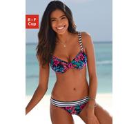 VENICE BEACH Bügel-Bikini-Top Damen marine-bedruckt Gr.40 Cup D