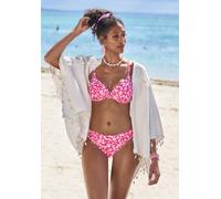 VIVANCE Bügel-Bikini-Top Damen neonpink-weiß Gr.42 Cup D