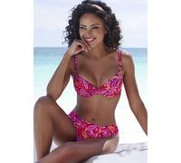 Bügel-Bikini-Top VIVANCE "Pretty", Damen, Gr. 40, Cup C, pink (pink bedruckt), Recycling-Polyamid, Paisleymuster, bedruckt, Bikini-Oberteile, mit modischem Paisleymuster (96878239-40) pink bedruckt