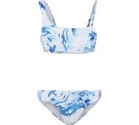 Bügel-Bikini URBAN CLASSICS "Urban Classics Damen Ladies Asymmetric Tank Top Bikini", Damen, Gr. XL, N-Gr, blau (ocean weiß), 85% Polyester, 15% Elasthan, Bikini-Sets Bügel-Bikini (64752618-XL) ocean