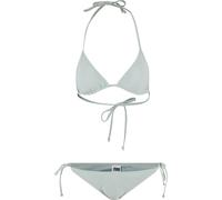 Bügel-Bikini URBAN CLASSICS "Urban Classics Damen Ladies Recycled Triangle Bikini", Damen, Gr. L, N-Gr, beige (frostmint), 83% Polyester, 17% Elasthan, Bikini-Sets Bügel-Bikini (66415059-L) frostmint