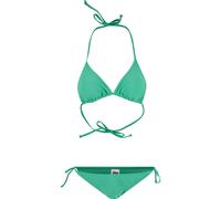 Bügel-Bikini URBAN CLASSICS "Urban Classics Damen Ladies Recycled Triangle Bikini", Damen, Gr. L, N-Gr, grün (ferngrün), 83% Polyester, 17% Elasthan, Bikini-Sets Bügel-Bikini (66931719-L) ferngrün