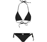 Bügel-Bikini URBAN CLASSICS "Urban Classics Damen Ladies Recycled Triangle Bikini", Damen, Gr. M, N-Gr, schwarz, 83% Polyester, 17% Elasthan, Bikini-Sets Bügel-Bikini (32385359-M) schwarz