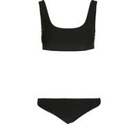 Bügel-Bikini URBAN CLASSICS "Urban Classics Damen Ladies Tanktop Bikini", Damen, Gr. L, N-Gr, schwarz, 82% Polyamid, 18% Elasthan, Bikini-Sets Bügel-Bikini (72322555-L) schwarz
