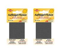 Bügel Flicken Aufbügelflicken Marke Kleiber ZEPHIR 100% Baumwolle 2er Set Reparatur Flicken 2 Flicken a 30 cm x 6 cm