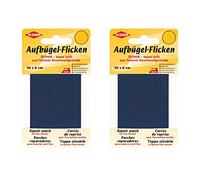 Bügel Flicken Aufbügelflicken Marke Kleiber ZEPHIR 100% Baumwolle 2er Set Reparatur Flicken 2 Flicken a 30 cm x 6 cm