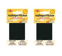 Bügel Flicken Aufbügelflicken Marke Kleiber ZEPHIR 100% Baumwolle 2er Set Reparatur Flicken 2 Flicken a 30 cm x 6 cm