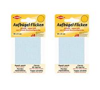 Bügel Flicken Aufbügelflicken Marke Kleiber ZEPHIR 100% Baumwolle 2er Set Reparatur Flicken 2 Flicken a 30 cm x 6 cm