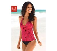 Bügel-Tankini S.OLIVER, Damen, Gr. 36, Cup C, orange (hummer, bedruckt), Polyamid, Bikini-Sets, mit schönem Druckdesign (588677-36) hummer, bedruckt
