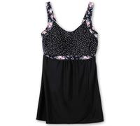 Bügel-Tankini SHEEGO "Tankini-Top", Damen, Gr. 40, Cup B, schwarz (schwarz, gepunktet), Obermaterial: 80% Polyamid PA. 20% Elasthan EL., Bikini-Sets (26436961-40) schwarz, gepunktet