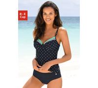 LASCANA Bügel-Tankini-Top Damen marine-türkis Gr.38 Cup C