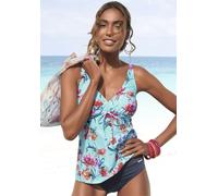 SUNSEEKER Bügel-Tankini-Top Damen hellblau-bedruckt Gr.42 Cup F
