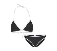 Urban Classics Bikini-Set Ladies Retro Triangle – Schnürung, recyceltes Material – Schwarz/Weiß L