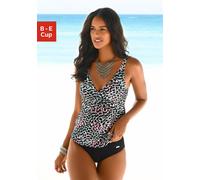 Bügel-Tankini VENICE BEACH, Damen, Gr. 48, Cup E, schwarz (schwarz, bedruckt), Polyamid, gemustert, Bikini-Sets, mit gemustertem Print (90487041-48) schwarz, bedruckt
