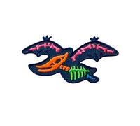 Bügelbild Applikation Aufnäher Patch Dino Dinosaurier Flugsaurier blau/bunt 6,5 cm x 3,5 cm