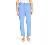 Bügelfaltenhose BETTY BARCLAY "Damen mit Bügelfalte", Damen, Gr. 34, Normalgrößen, blau (azurine), Obermaterial: 86% Polyester, 14% Elasthan, Basic, relaxed fit 7/8-Länge, Hosen, Material (60734622-34