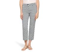 Bügelfaltenhose BETTY BARCLAY "Damen mit Bügelfalte", Damen, Gr. 36, Normalgrößen, blau, grün, Obermaterial: 97% Baumwolle, 3% Elasthan, Basic, relaxed fit 3/4-Länge, Hosen (68715709-36) blau, grün
