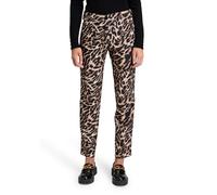 Bügelfaltenhose BETTY BARCLAY "Damen mit Bügelfalte", Damen, Gr. 36, Normalgrößen, schwarz (schwarz, beige), Obermaterial: 88% Polyester, 12% Elasthan, Basic, relaxed fit 7/8-Länge, Hosen (59268061-36