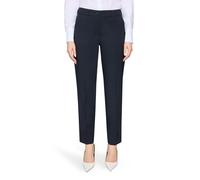 Bügelfaltenhose BETTY BARCLAY "Damen mit Bügelfalte", Damen, Gr. 42, Normalgrößen, blau (dunkelblau), Obermaterial: 86% Polyester, 14% Elasthan, Basic, relaxed fit 7/8-Länge, Hosen, Material (22698869