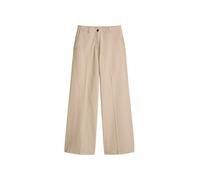 Bügelfaltenhose MARC O'POLO, Damen, Gr. 36, N-Gr, smooth sand, Twill, Obermaterial: 98% Baumwolle, 2% Elasthan, weit lang, Hosen, Model Margo wide aus Organic Cotton-Twill (34386615-36) smooth sand