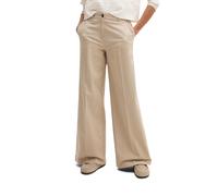 Chinohose MARC O'POLO "aus Organic Cotton-Twill", Damen, Gr. 36, Normalgrößen, smooth sand, Twill, Obermaterial: 98% Baumwolle, 2% Elasthan, unifarben, normal, Hosen Chinohose (93775331-36) smooth san