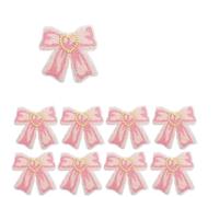 Bügelflicken 10 Stück Großhandel Romantische Liebe Herz Brief Stickerei Patches, Niedliche Bär Schleife Aufbügeln for Jeansjacke Tasche DIY(Color 5)